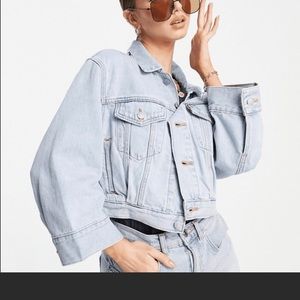 Levi’s Women’s Silvertab Baggy Cropped Trucker Jean Jacket Size XL NWT